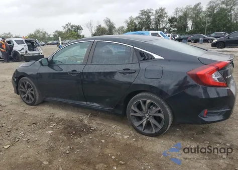 2020 Honda Civic Sport z USA, uszkodzony, nr VIN 2HGFC2F89LH582692